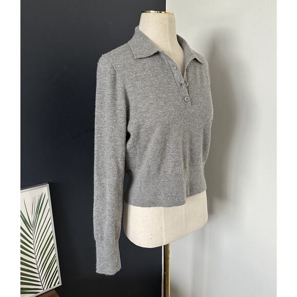 J.Crew Featherweight Cashmere-blend Polo Shirt Long Sleeve Sweater - Picture 5 of 9